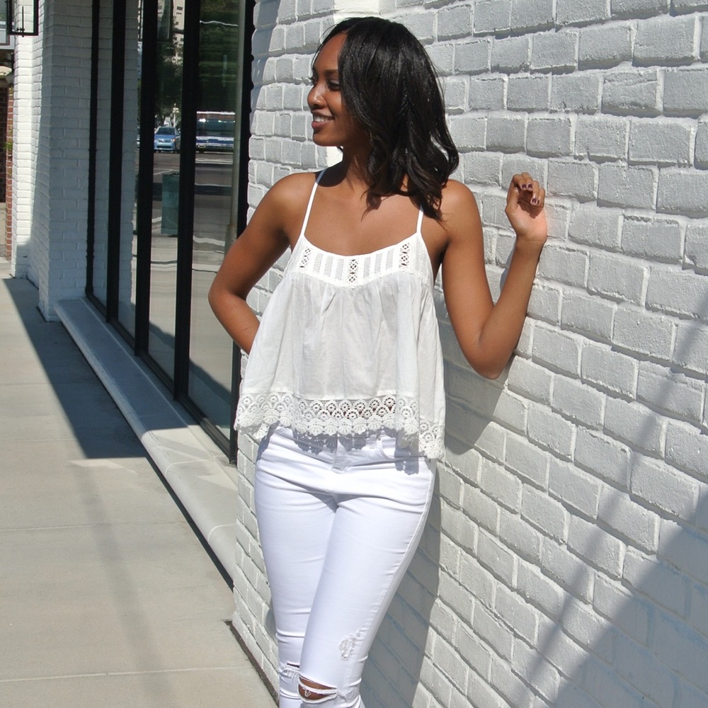 Topshop | Embroidered Cami Tank